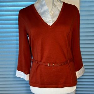 JONES NY SIGNATURE CONVERTIBLE SWEATER NWOT